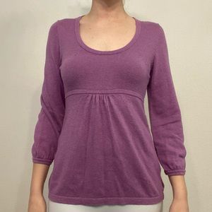 Boden Purple Sweater Anthropologie